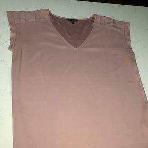 Express Short Sleeve Blouse. Satin Feel with Cuffed Sleeves. Nearly New!!!